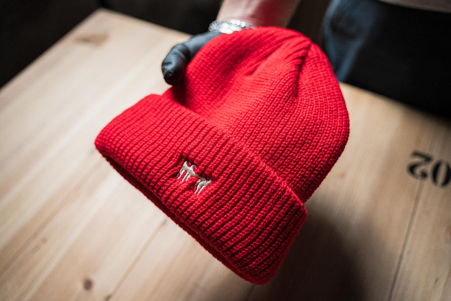 Cappello in Maglia con Risvolto