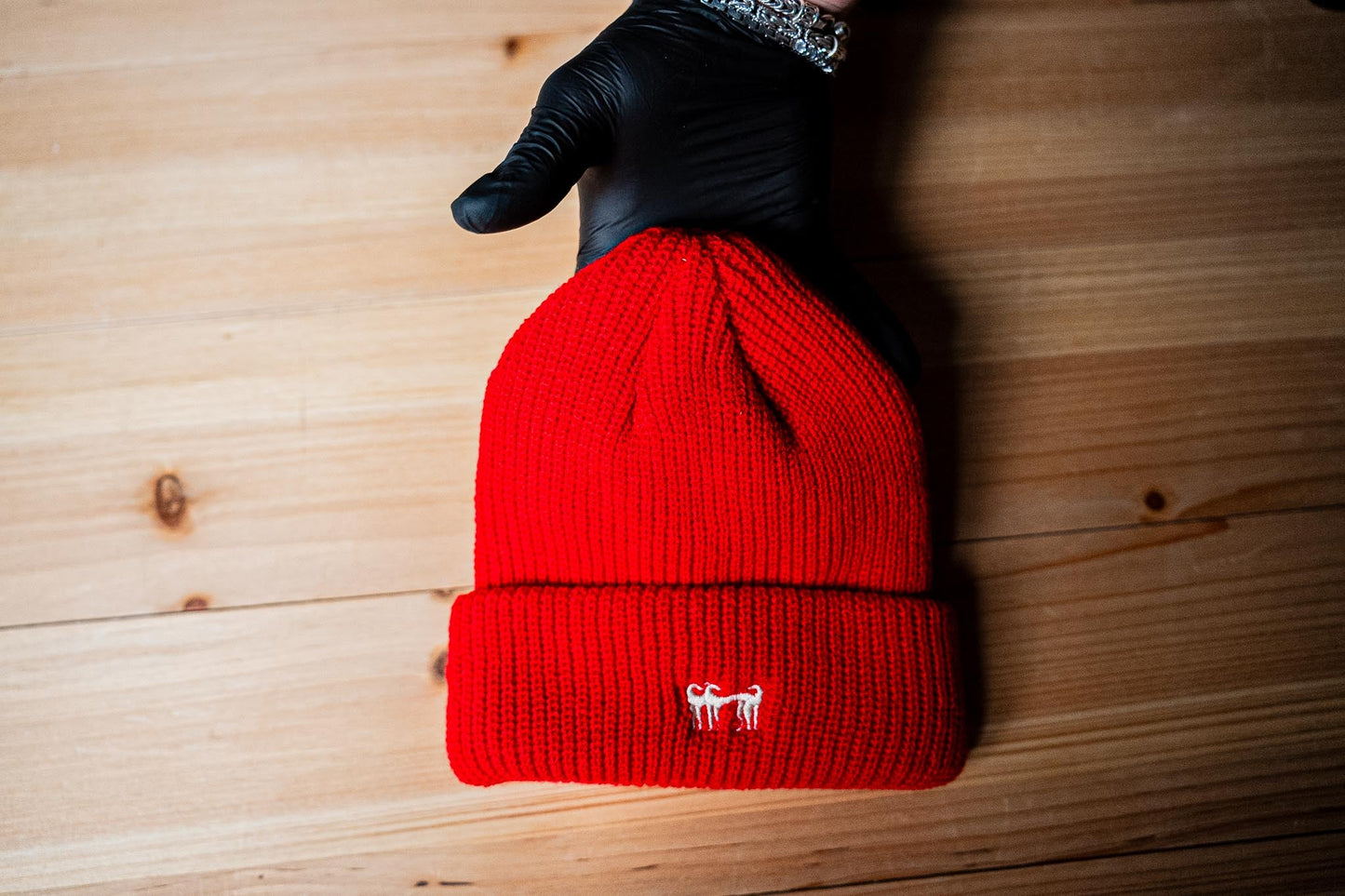 Cappello in Maglia con Risvolto